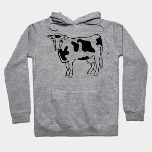 Stick figure cow Hoodie